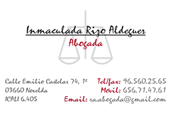 Inmaculada Rizo Aldeguer Abogado